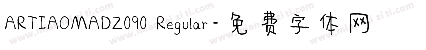 ARTIAOMADZ090 Regular字体转换